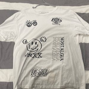 White PacSun Design Tee